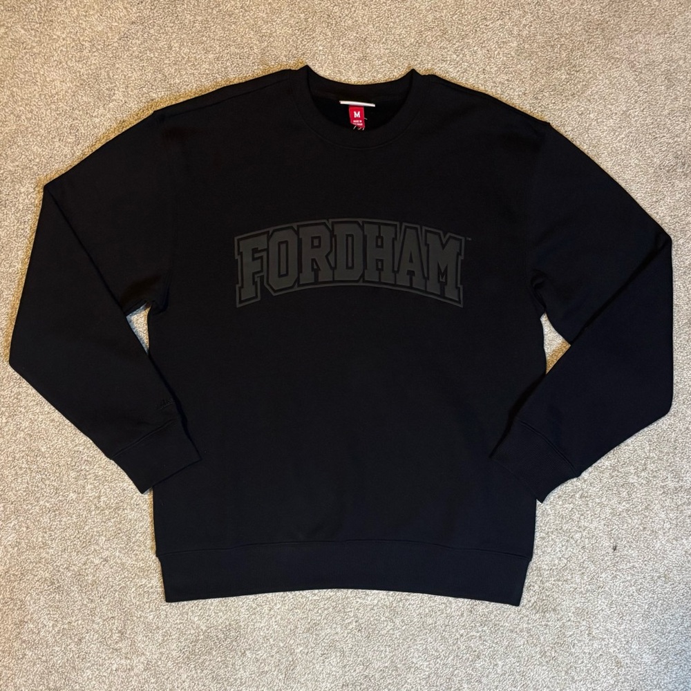Mitchell & Ness Fordham University Black Fleece Crewneck Sweatshirt M